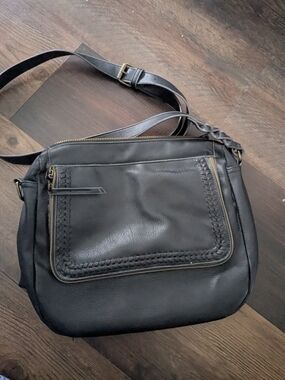 Cute Braided Boho Handbag Black